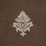 Lorenzo Embroidery fabric COFFEE BEAN color by Schumacher