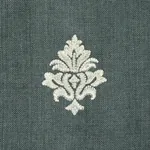 Lorenzo Embroidery fabric MIDNIGHT color by Schumacher