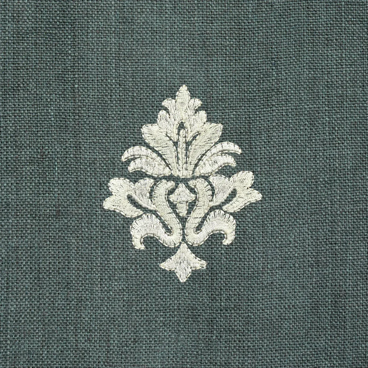 Lorenzo Embroidery fabric MIDNIGHT color by Schumacher