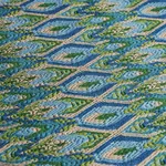 Lorikeet Embroidery Fabric – PEACOCK | Schumacher | Wallpape Lorikeet Embroidery fabric PEACOCK color by Schumacher