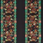 LOTAN DRAGON EMBROIDERY Fabric – BLACK | Schumacher | Wallpa LOTAN DRAGON EMBROIDERY fabric BLACK color by Schumacher