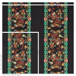 LOTAN DRAGON EMBROIDERY Fabric – BLACK | Schumacher | Wallpa LOTAN DRAGON EMBROIDERY fabric BLACK color by Schumacher