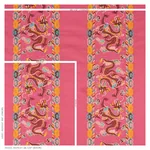 LOTAN DRAGON EMBROIDERY Fabric – PINK | Schumacher | Wallpap LOTAN DRAGON EMBROIDERY fabric PINK color by Schumacher