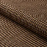 LOTTI LINEN HOUNDSTOOTH Fabric – BROWN | Schumacher | Wallpa LOTTI LINEN HOUNDSTOOTH fabric BROWN color by Schumacher