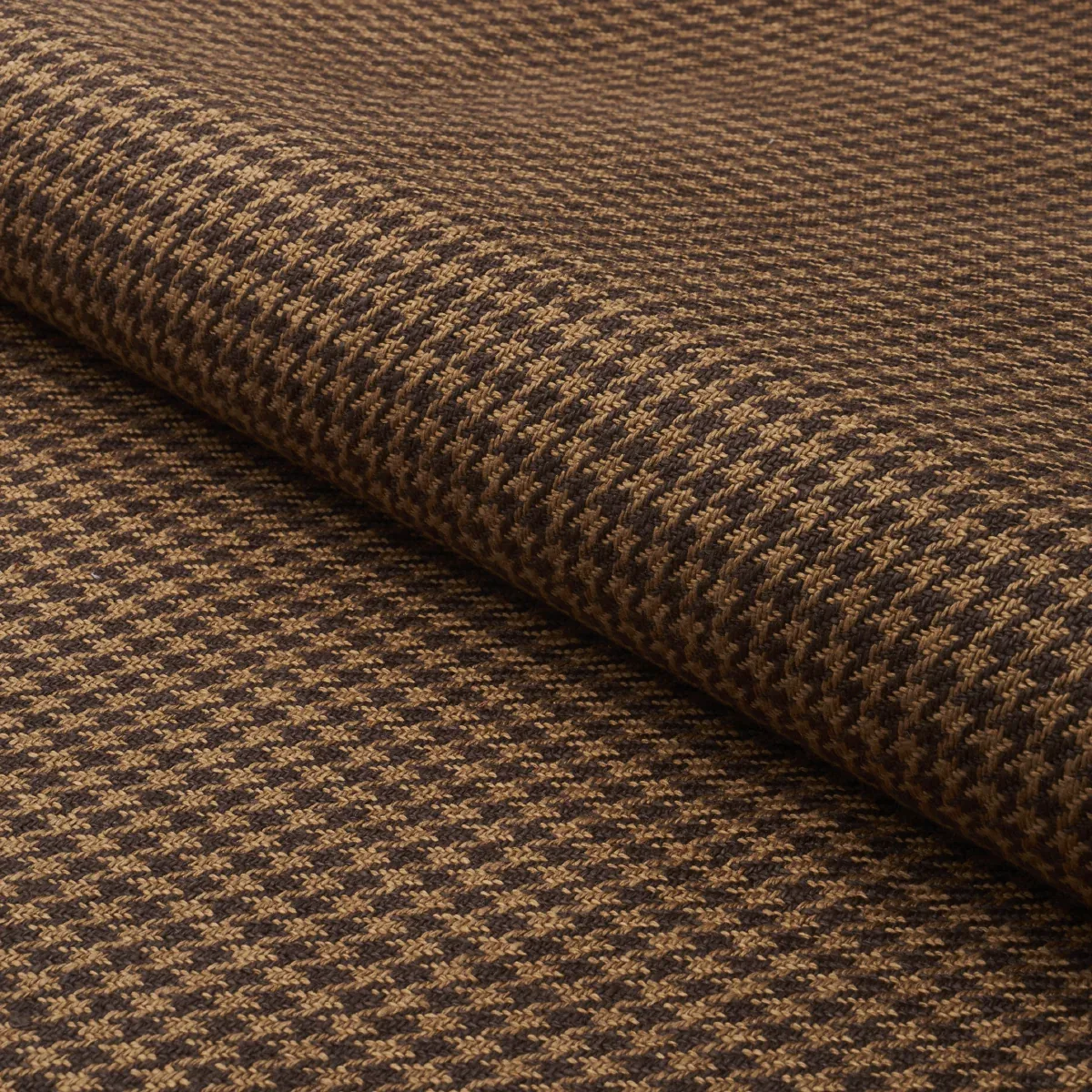 LOTTI LINEN HOUNDSTOOTH Fabric – BROWN | Schumacher | Wallpa LOTTI LINEN HOUNDSTOOTH fabric BROWN color by Schumacher