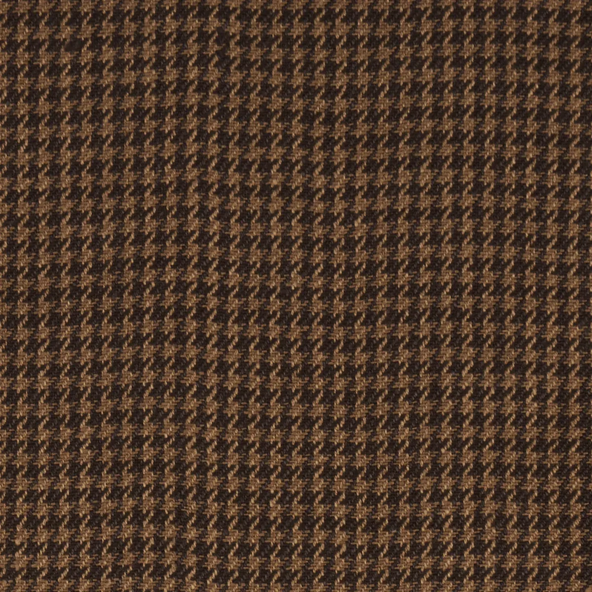 LOTTI LINEN HOUNDSTOOTH fabric BROWN color by Schumacher