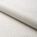 LOTTI LINEN HOUNDSTOOTH fabric GREY color by Schumacher