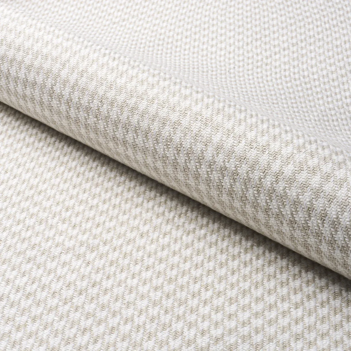 LOTTI LINEN HOUNDSTOOTH fabric GREY color by Schumacher