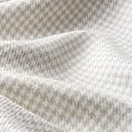 LOTTI LINEN HOUNDSTOOTH fabric GREY color by Schumacher