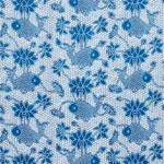 LOTUS BATIK fabric INDIGO color by Schumacher