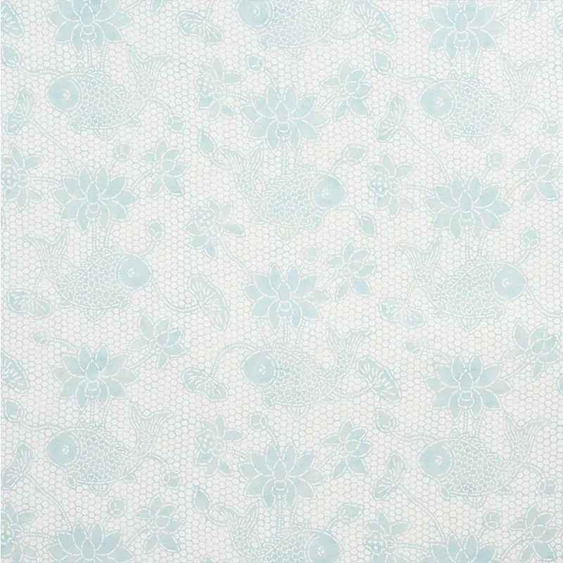 LOTUS BATIK fabric MINERAL color by Schumacher