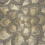 LOTUS EMBROIDERY fabric GOLD color by Schumacher