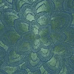 LOTUS EMBROIDERY fabric JADE color by Schumacher