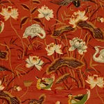 LOTUS GARDEN Fabric – LACQUER | Schumacher | Wallpaper Twins LOTUS GARDEN fabric LACQUER color by Schumacher