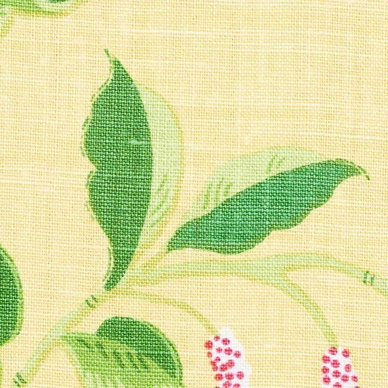 LOTUS GARDEN Fabric – YELLOW | Schumacher | Wallpaper Twins LOTUS GARDEN fabric YELLOW color by Schumacher