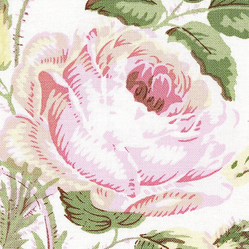 LOUDON ROSE Fabric – BLUSH | Schumacher | Wallpaper Twins LOUDON ROSE fabric BLUSH color by Schumacher