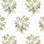 LOUDON ROSE fabric IVORY color by Schumacher