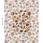 LOULOU EMBROIDERY Fabric – JEWEL | Schumacher | Wallpaper Tw LOULOU EMBROIDERY fabric JEWEL color by Schumacher