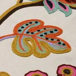 LOULOU EMBROIDERY Fabric – JEWEL | Schumacher | Wallpaper Tw LOULOU EMBROIDERY fabric JEWEL color by Schumacher