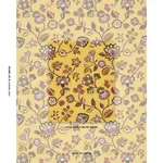 LOULOU EMBROIDERY Fabric – MARIGOLD | Schumacher | Wallpaper LOULOU EMBROIDERY fabric MARIGOLD color by Schumacher
