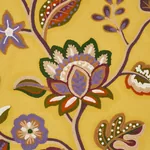 LOULOU EMBROIDERY Fabric – MARIGOLD | Schumacher | Wallpaper LOULOU EMBROIDERY fabric MARIGOLD color by Schumacher