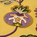 LOULOU EMBROIDERY Fabric – MARIGOLD | Schumacher | Wallpaper LOULOU EMBROIDERY fabric MARIGOLD color by Schumacher