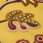 LOULOU EMBROIDERY Fabric – MARIGOLD | Schumacher | Wallpaper LOULOU EMBROIDERY fabric MARIGOLD color by Schumacher