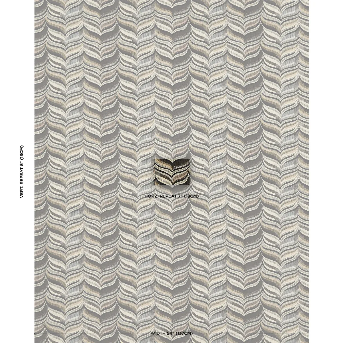 LOULOU fabric SMOKY QUARTZ color by Schumacher