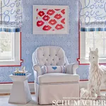 Love fabric BLUEBERRY color by Schumacher