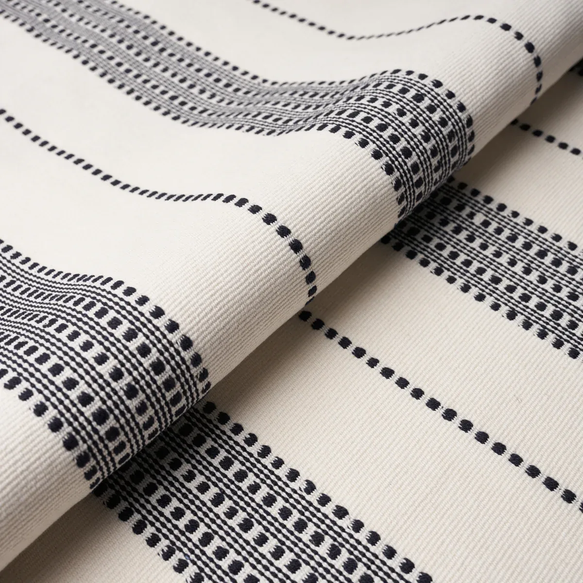 LUBECK STRIPE Fabric – BLACK | Schumacher | Wallpaper Twins LUBECK STRIPE fabric BLACK color by Schumacher