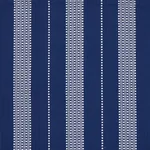 LUBECK STRIPE Fabric – IVORY ON BLUE | Schumacher | Wallpape LUBECK STRIPE fabric IVORY ON BLUE color by Schumacher