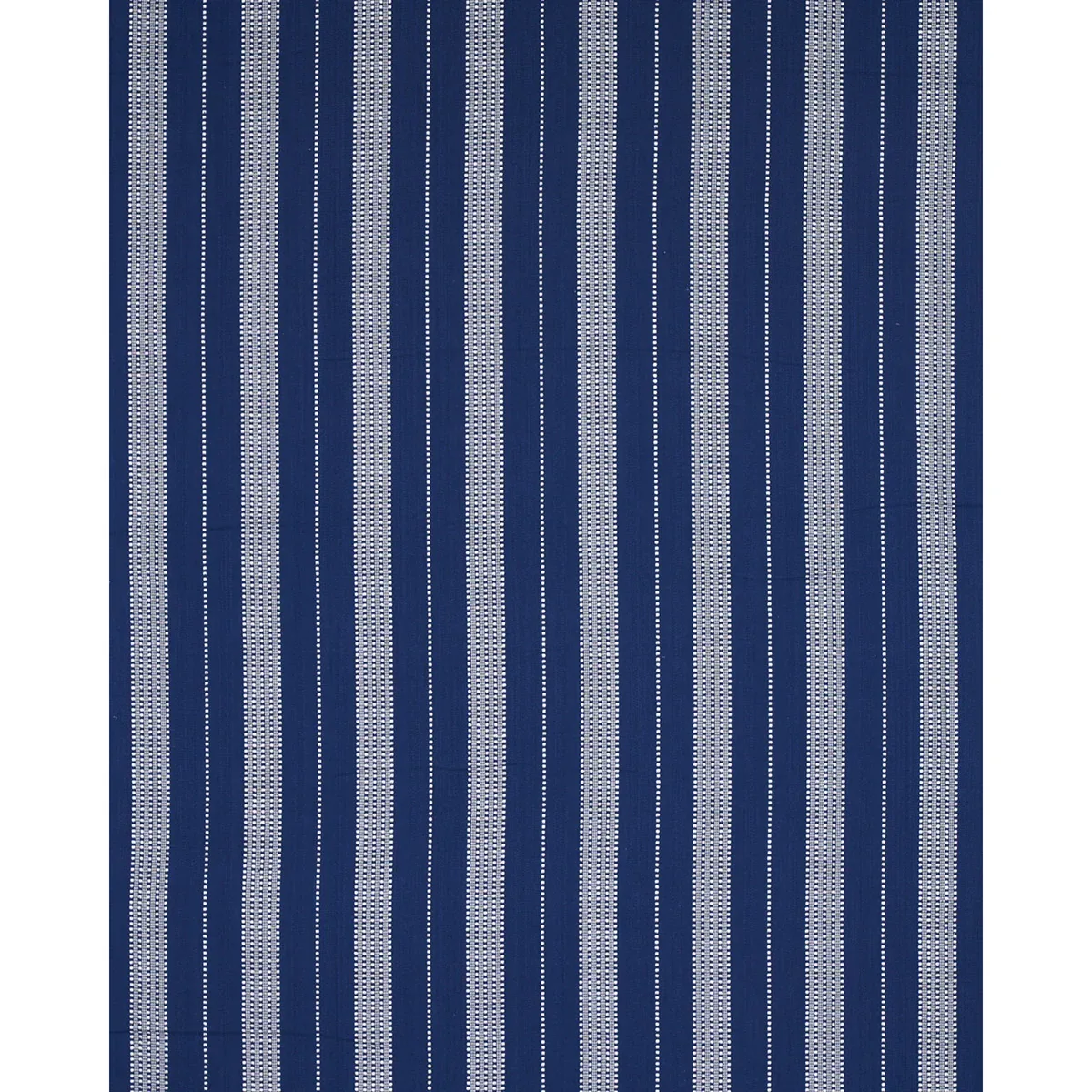 LUBECK STRIPE Fabric – IVORY ON BLUE | Schumacher | Wallpape LUBECK STRIPE fabric IVORY ON BLUE color by Schumacher