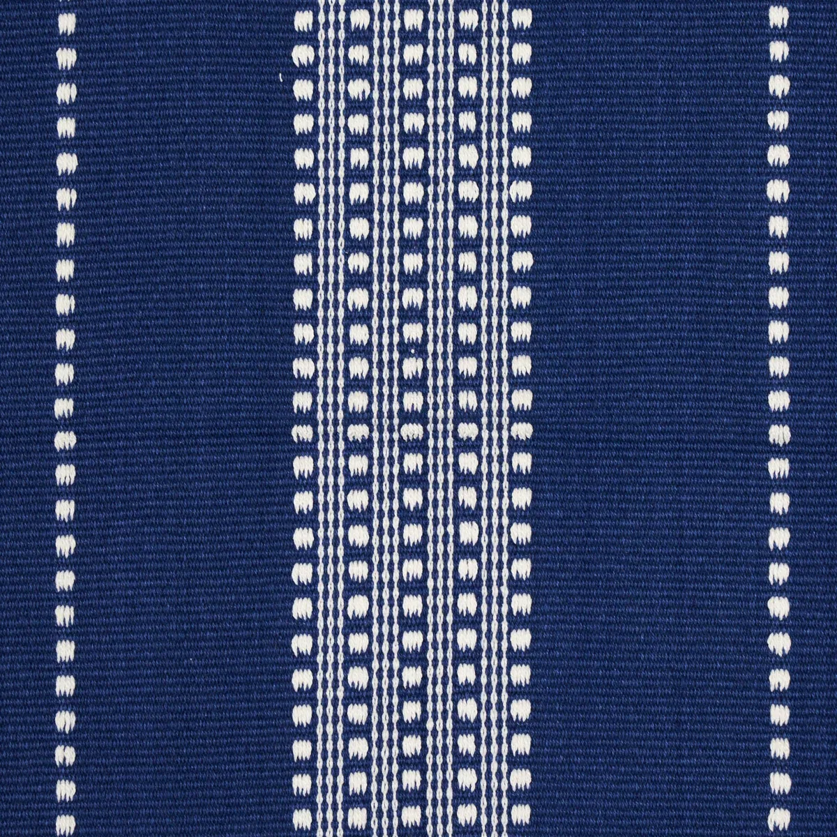 LUBECK STRIPE Fabric – IVORY ON BLUE | Schumacher | Wallpape LUBECK STRIPE fabric IVORY ON BLUE color by Schumacher