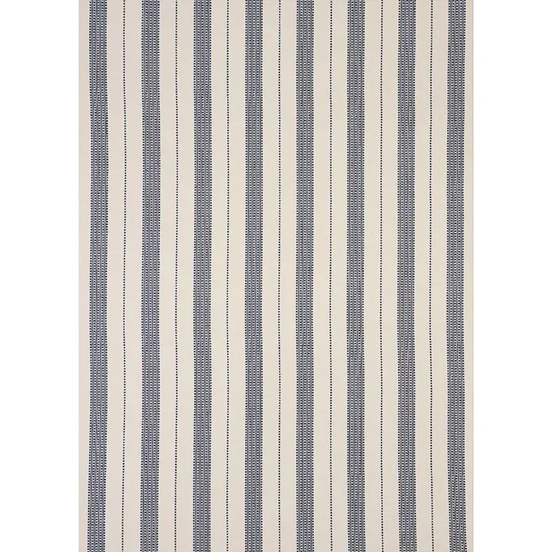 LUBECK STRIPE fabric NAVY color by Schumacher