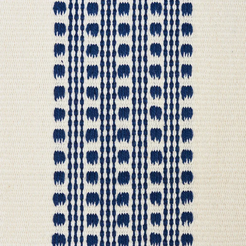 LUBECK STRIPE fabric NAVY color by Schumacher