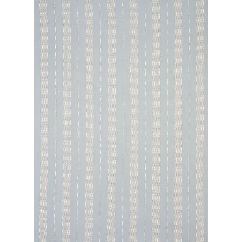 LUBECK STRIPE fabric SKY color by Schumacher