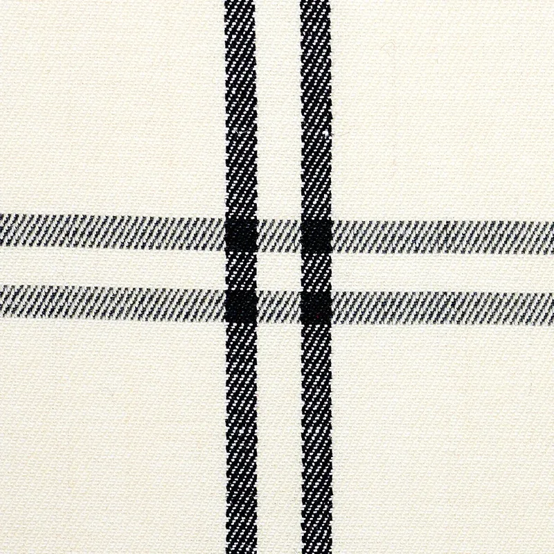 LUBERON PLAID Fabric – BLACK | Schumacher | Wallpaper Twins LUBERON PLAID fabric BLACK color by Schumacher