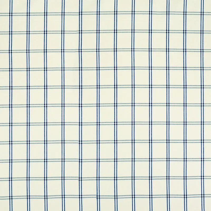 LUBERON PLAID Fabric – BLUE | Schumacher | Wallpaper Twins LUBERON PLAID fabric BLUE color by Schumacher