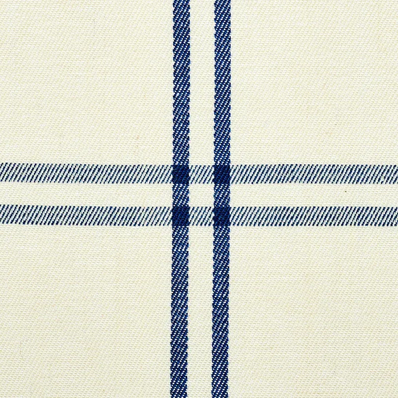 LUBERON PLAID Fabric – BLUE | Schumacher | Wallpaper Twins LUBERON PLAID fabric BLUE color by Schumacher