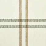 LUBERON PLAID fabric NATURAL color by Schumacher
