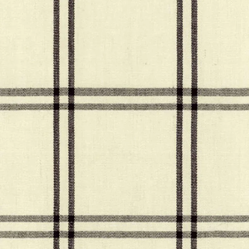 LUBERON PLAID fabric RAVEN color by Schumacher