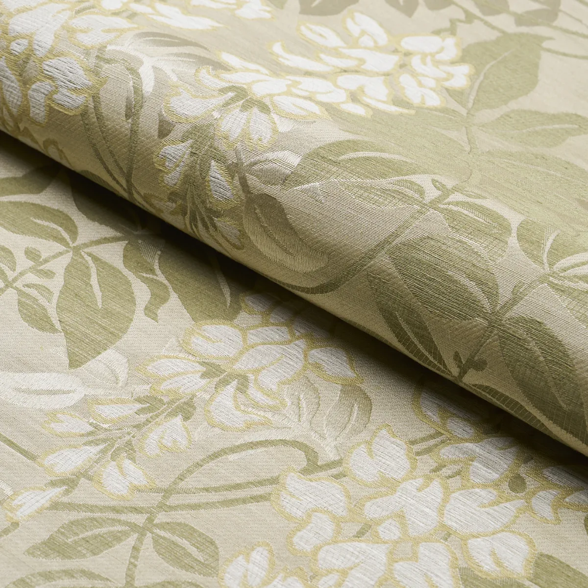 LUCIA WISTERIA Fabric – MOSS | Schumacher | Wallpaper Twins LUCIA WISTERIA fabric MOSS color by Schumacher
