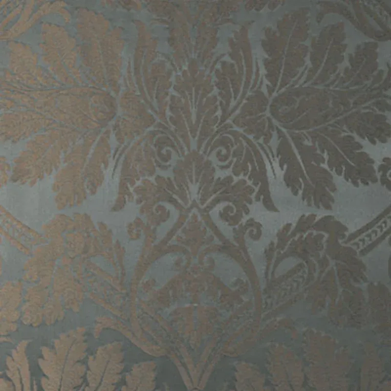 LUCIANO SILK DAMASK fabric AZURRO color by Schumacher