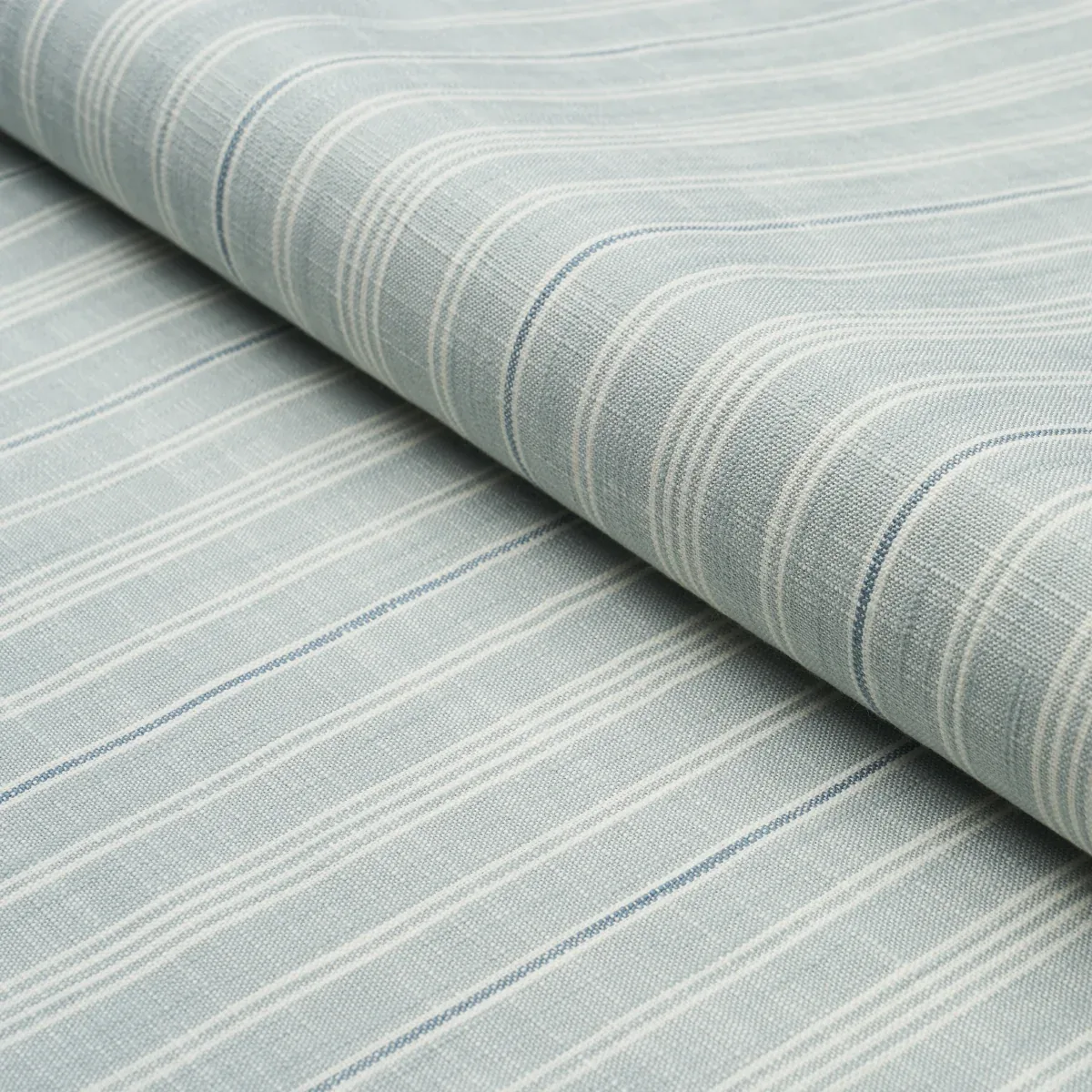 LUCY STRIPE Fabric – CHINA BLUE | Schumacher | Wallpaper Twi LUCY STRIPE fabric CHINA BLUE color by Schumacher
