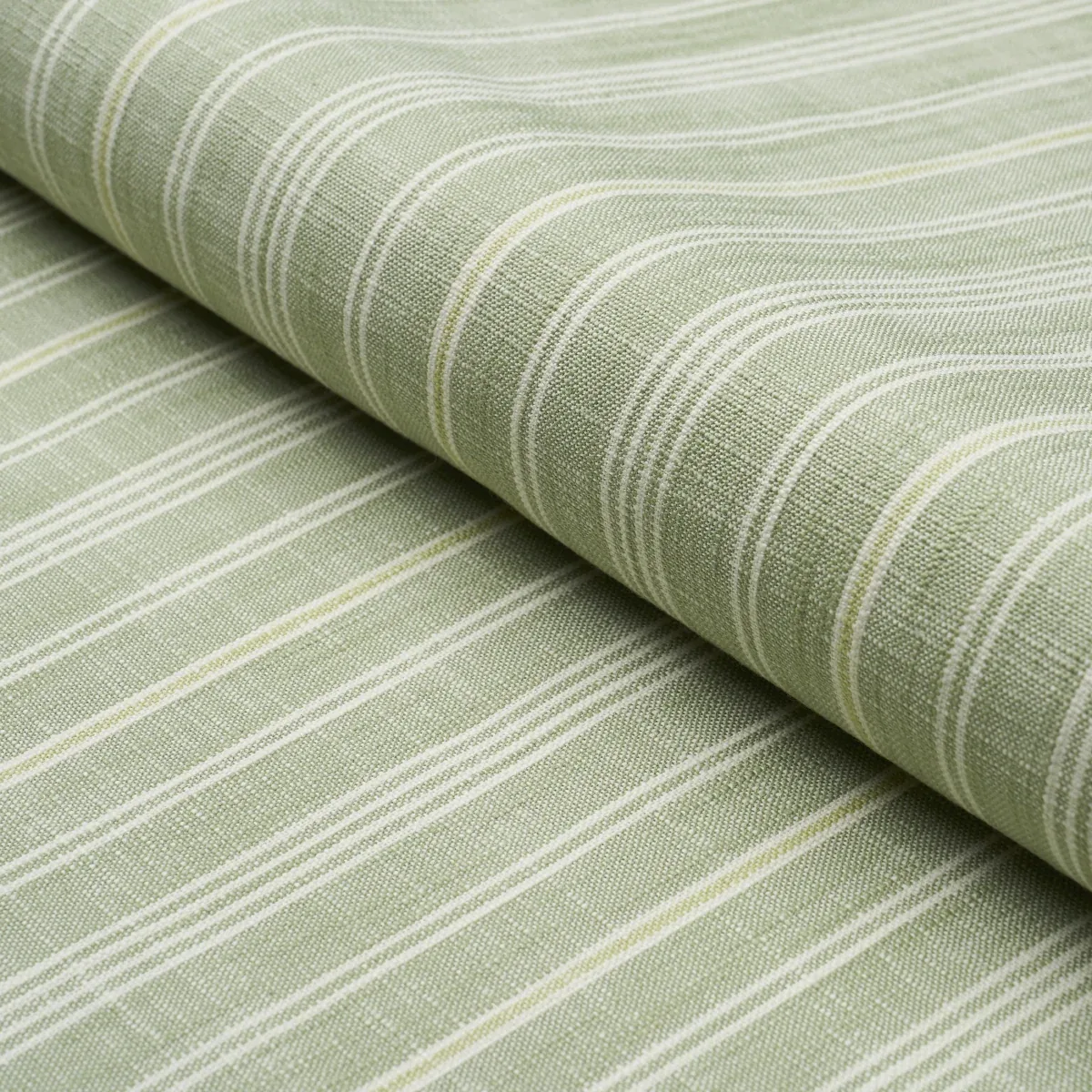 LUCY STRIPE Fabric – LEAF GREEN | Schumacher | Wallpaper Twi LUCY STRIPE fabric LEAF GREEN color by Schumacher