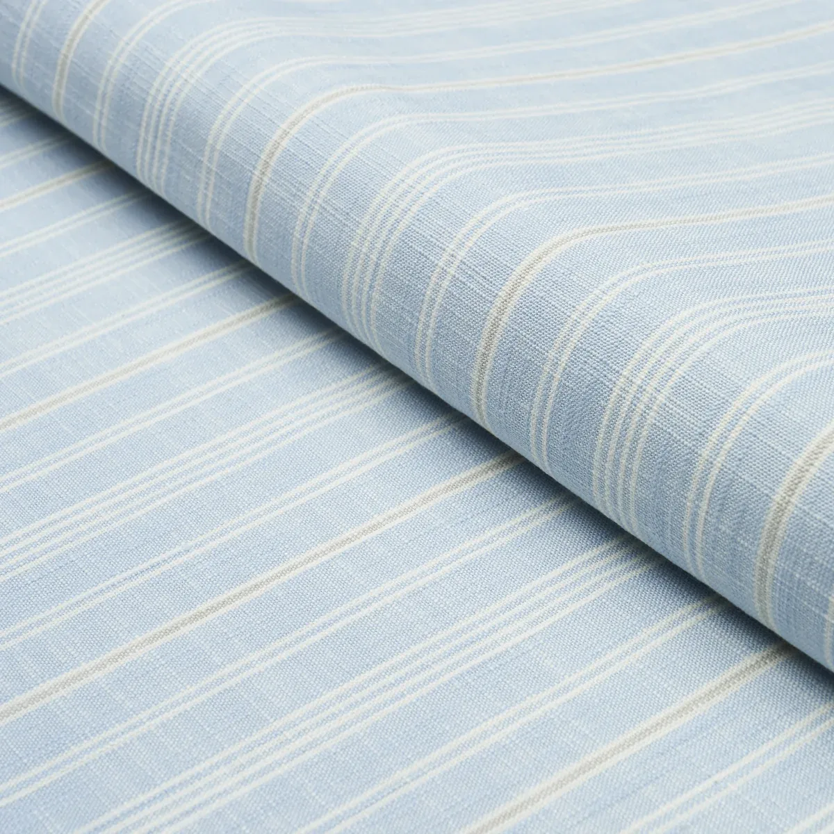 LUCY STRIPE Fabric – LIGHT BLUE | Schumacher | Wallpaper Twi LUCY STRIPE fabric LIGHT BLUE color by Schumacher