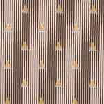 LUDUS STRIPE Fabric – BROWN | Schumacher | Wallpaper Twins LUDUS STRIPE fabric BROWN color by Schumacher