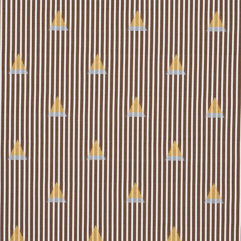LUDUS STRIPE Fabric – BROWN | Schumacher | Wallpaper Twins LUDUS STRIPE fabric BROWN color by Schumacher