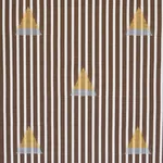 LUDUS STRIPE Fabric – BROWN | Schumacher | Wallpaper Twins LUDUS STRIPE fabric BROWN color by Schumacher