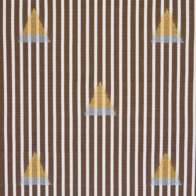 LUDUS STRIPE Fabric – BROWN | Schumacher | Wallpaper Twins LUDUS STRIPE fabric BROWN color by Schumacher